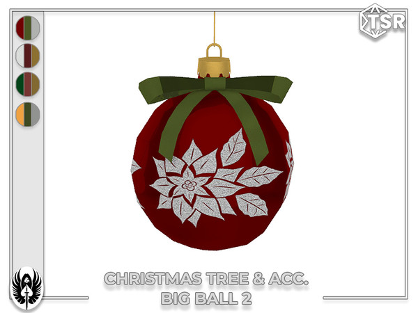 Sims 4 — Nemesis_im - Christmas Tree & Acc. Big Ball 2 by nemesis_im — Sets of furniture from Christmas Tree &