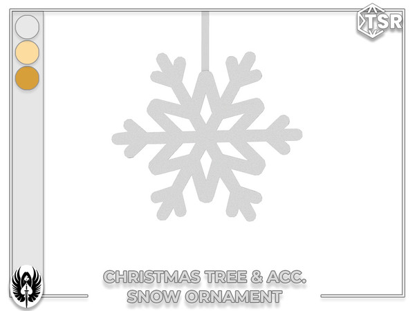 Sims 4 — Nemesis_im - Christmas Tree & Acc. Snow Ornament by nemesis_im — Sets of furniture from Christmas Tree &