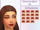 Sims 4 — Cinnamon Spice Lip by SimmerVanilly — A spicy matte lipstick great for the Pumpkin Spice Weather. T-E 15