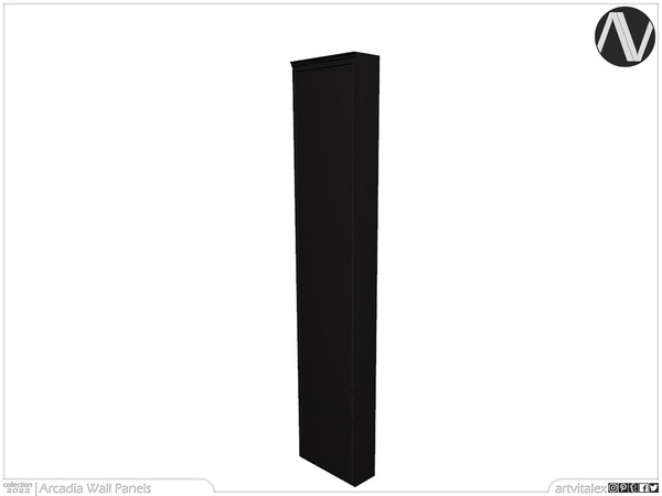 Sims 3 — Arcadia Wall Panel Flat Tall by ArtVitalex — Decorative Collection - Belong to 2023 All Rights Reserved.