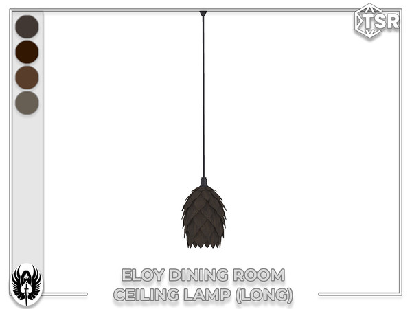 Sims 4 — Nemesis_im - Eloy Dining Room Ceiling Lamp (Long) by nemesis_im — Sets of furniture from Eloy Dining Room Set