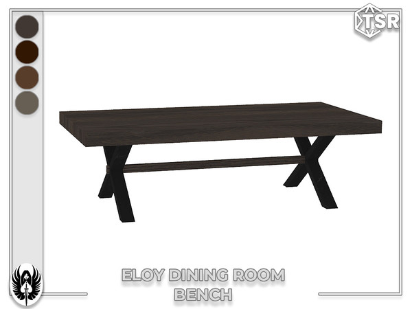 Sims 4 — Nemesis_im - Eloy Dining Room Bench by nemesis_im — Sets of furniture from Eloy Dining Room Set includes 8 items
