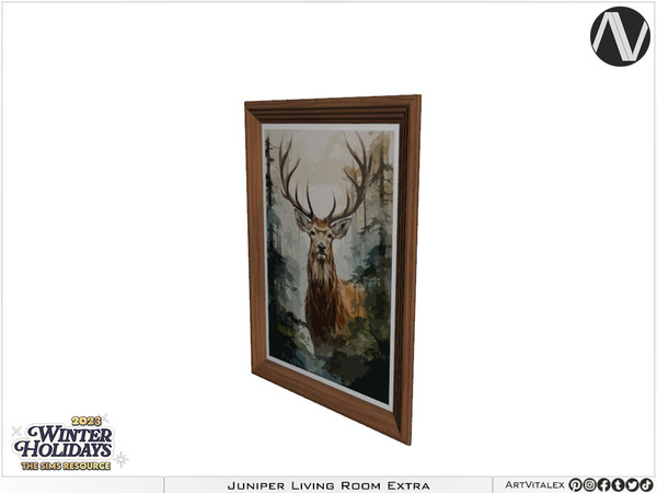 Sims 4 — Juniper Painting by ArtVitalex — Living Room Collection All rights reserved - Belong to 2023 ArtVitalex@TSR -