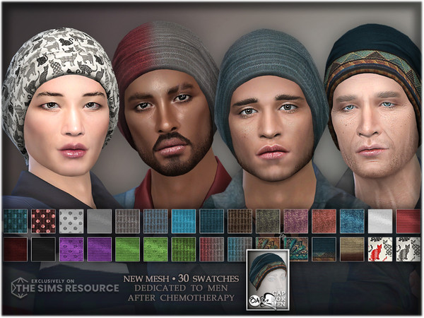 Sims 4 — Cap for Men by BAkalia — Hello