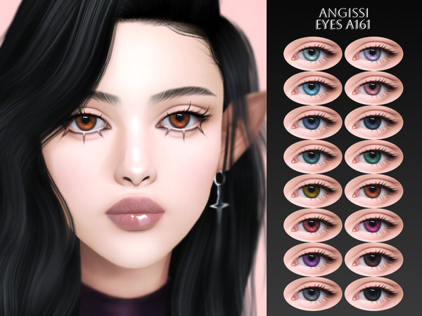 Sims 4 — EYES A161 by ANGISSI — PREVIEWS MADE USING HQ MOD Facepaint category