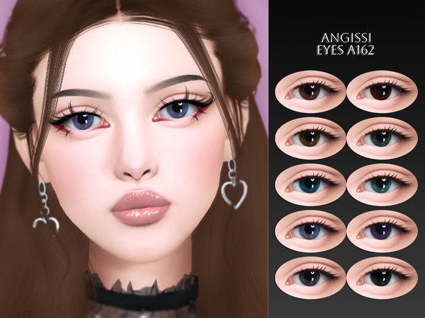 Sims 4 — EYES A162 by ANGISSI — PREVIEWS MADE USING HQ MOD Facepaint category