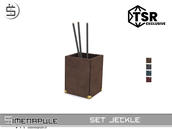 Sims 4 — Set Jeckle - Pen Holder by Simenapule — Set Jeckle Set Jeckle Set Jeckle