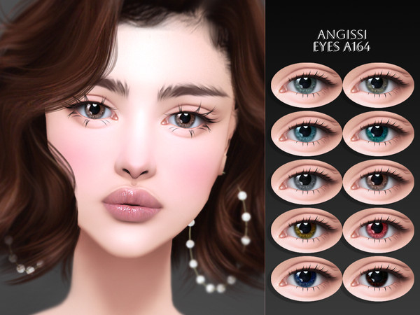 Sims 4 — EYES A164 by ANGISSI — PREVIEWS MADE USING HQ MOD Facepaint category