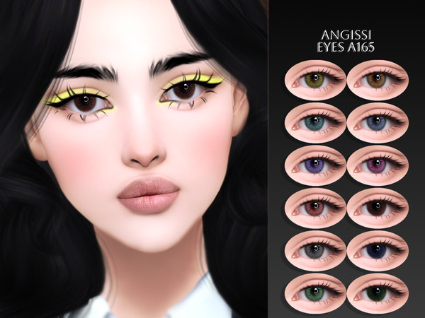Sims 4 — EYES A165 by ANGISSI — PREVIEWS MADE USING HQ MOD Facepaint category