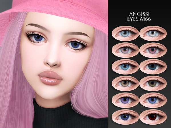 Sims 4 — EYES A166 by ANGISSI — PREVIEWS MADE USING HQ MOD Facepaint category