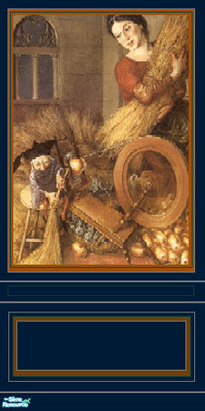 Sims 2 — RS panel blue by daisylee — Designed for Haunted Hollow. Credit: Paul Zelinsky ----Rumplestiltskin ----- Hope