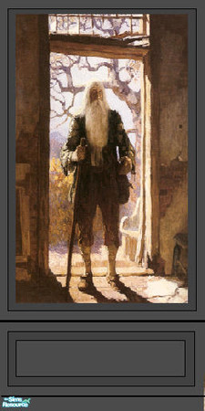 Sims 2 — RVW panel grey by daisylee — Designed for Haunted Hollow. Credit: NC Wyeth---Rip Van Winkle---Hope you like it!