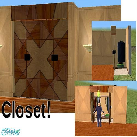 Sims 2 — Closet by Paleoanth —  I really liked the closet for Sims 1 that I got here, so I decided to try and do one for