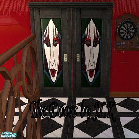 Sims 2 — The Doors - The Creep by bunny8675309 —  The Creep comes with a blue frame . Enjoy! If you like the black frame