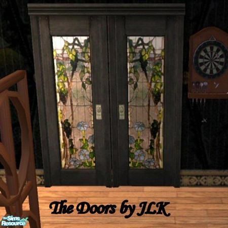 Sims 2 — The Doors - Grapevine by bunny8675309 — Lovely Grapevine door. Comes with black frame. You can faintly make out