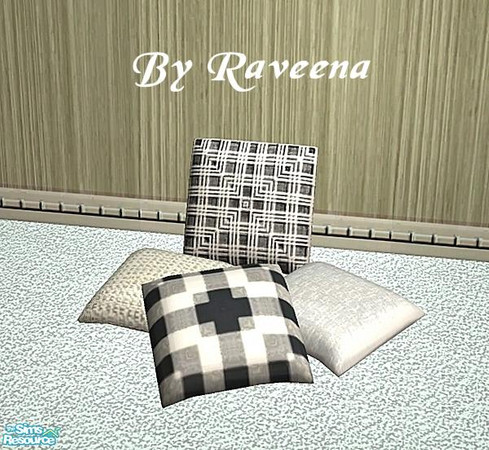 Sims 2 — Floor Cushions - 07 by Raveena — Part of the Floor Cushion Set. You need Sunair's mesh for this file to work in