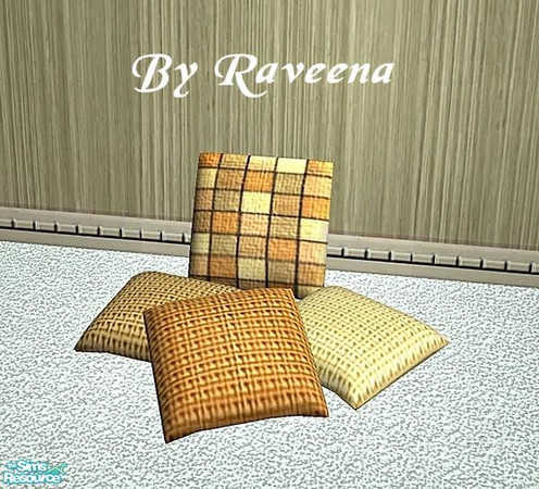 Sims 2 — Floor Cushions - 06 by Raveena — Part of the Floor Cushion Set. You need Sunair's mesh for this file to work in