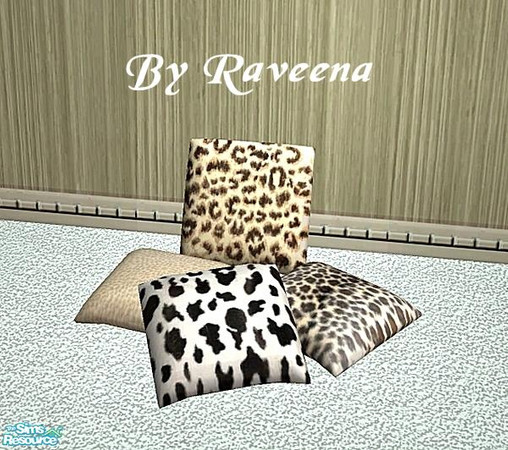 Sims 2 — Floor Cushions - 10 by Raveena — Part of the Floor Cushion Set. You need Sunair's mesh for this file to work in