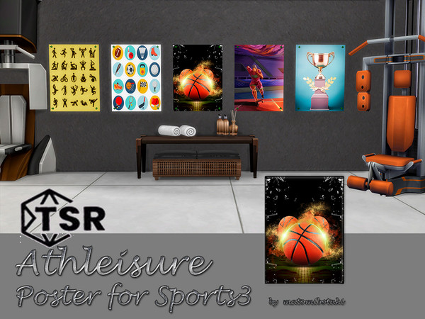 Sims 4 — Athleisure Poster for Sports3 by matomibotaki — New posters for your sporting decorations and to really motivate