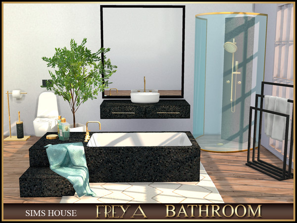 Sims 4 — TOWEL FOR BATH BATHROOM FREYA by Sims_House — BATHROOM FREYA