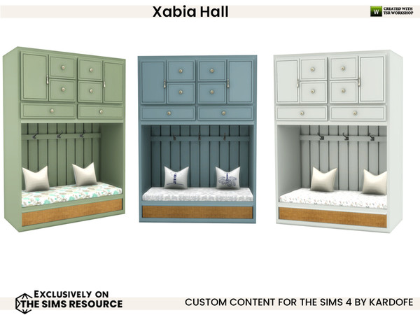 Sims 4 — kardofe_Xabia Hall_Bench by kardofe — Furniture and decorative objects to decorate a practical Mediterranean