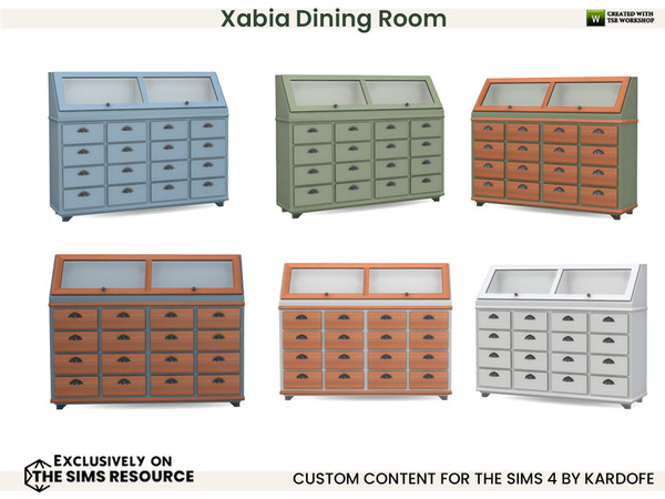 Sims 4 — kardofe_Xabia Dining Room_Buffet by kardofe — Mediterranean style dining room, with a nice round table, side
