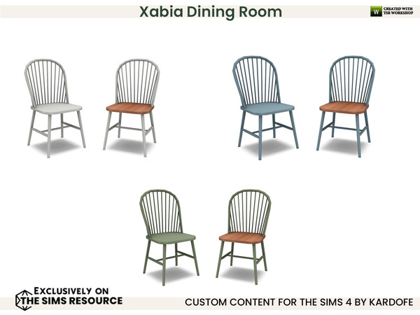 Sims 4 — kardofe_Xabia Dining Room_DiningChair by kardofe — Mediterranean style dining room, with a nice round table,