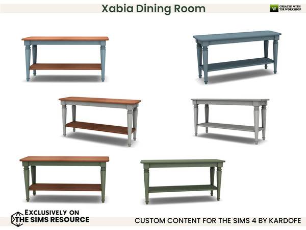 Sims 4 — kardofe_Xabia Dining Room_Side table by kardofe — Mediterranean style dining room, with a nice round table, side