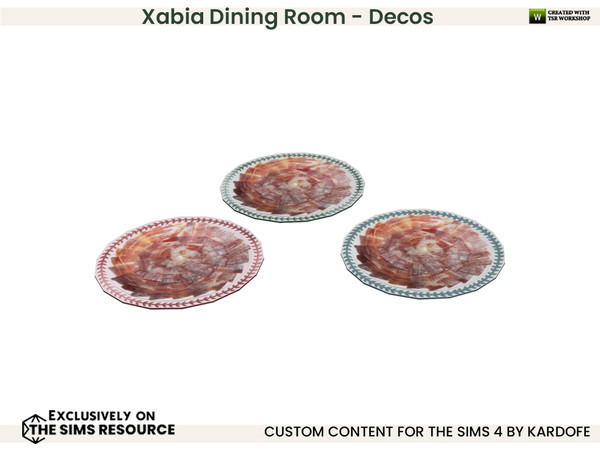 Sims 4 — kardofe_Xabia Dining Room_Iberian Ham Dish by kardofe — Xabia dining room decorations, decorative objects and