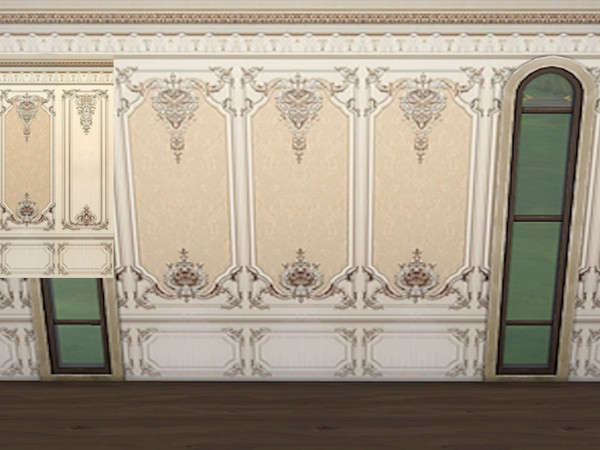 Sims 4 — Castle Decorative Paneling Walls 2 by yuxmara2710 — Castle Decorative Paneling Walls 2
