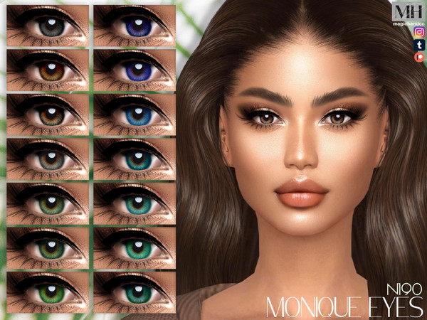Sims 4 — Monique Eyes N190 by MagicHand — Beautiful eyes for males and females in 16 colors - HQ Compatible.