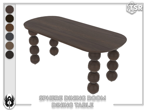 Sims 4 — Nemesis_im - Sphere Dining Room Dining Table by nemesis_im — Sets of furniture from Sphere Dining Room Set