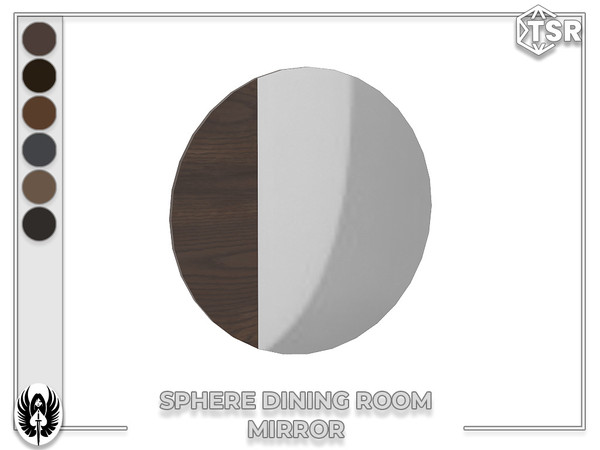 Sims 4 — Nemesis_im - Sphere Dining Room Mirror by nemesis_im — Sets of furniture from Sphere Dining Room Set includes 8