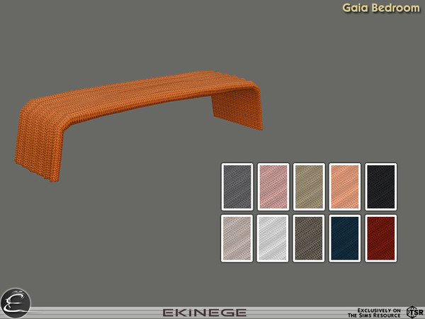 Sims 4 — Gaia Bedroom - Bed Blanket by ekinege — Gaia Bedroom Collection features 21 new items. Collection consists of 3