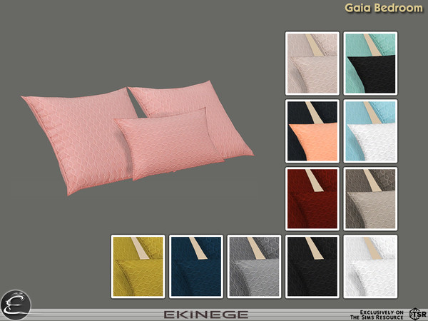 Sims 4 — Gaia Bedroom - Pillows by ekinege — Gaia Bedroom Collection features 21 new items. Collection consists of 3