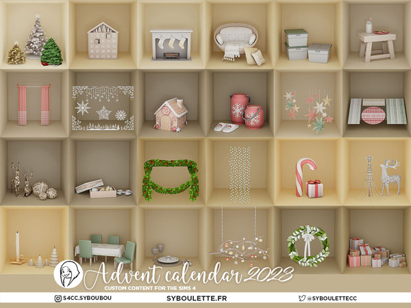 Sims 4 — Advent Calendar 2023 - Slippers | holiday winterfest christmas by Syboubou — This year, my followers voted for a