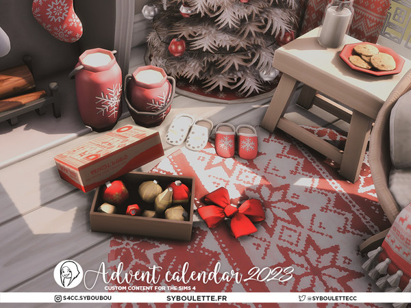Sims 4 — Patreon release - Advent calendar 2023 - part 5: Decor and rugs by Syboubou — This year, my followers voted for