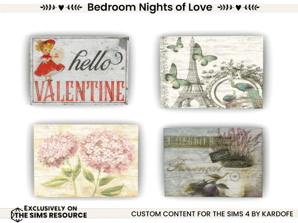 Sims 4 — kardofe_Bedroom Nights of Love_Picture by kardofe — Romantic style bedroom, with a beautiful wrought iron bed