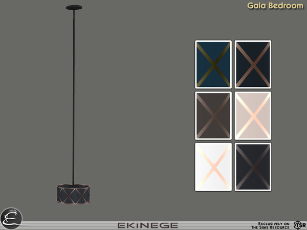 Sims 4 — Gaia Bedroom - Bedside Pendant Light by ekinege — Gaia Bedroom Collection features 21 new items. Collection