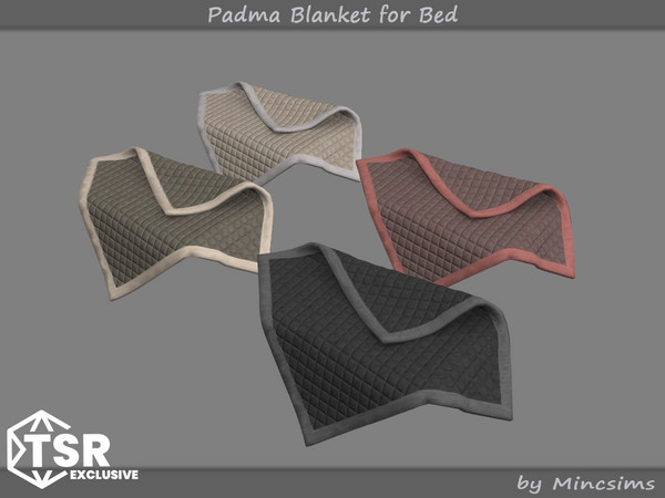 Sims 4 — Padma Blanket for Bed by Mincsims — The hanging bed is a crucial element in modern and trendy interior design.