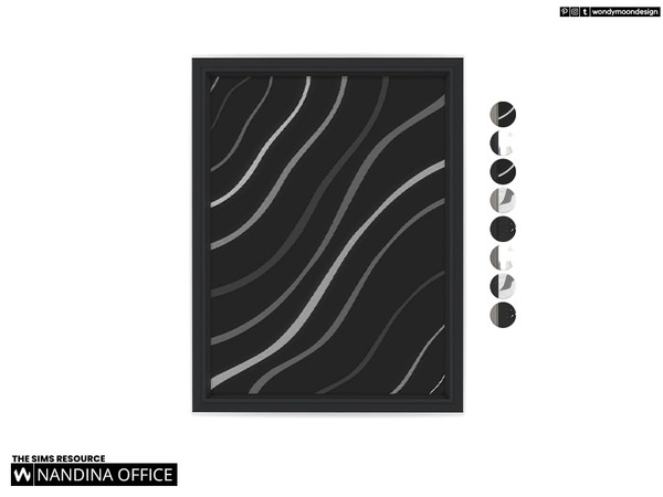 Sims 4 — Nandina Painting by wondymoon — Nandina office furnitures and decorations!