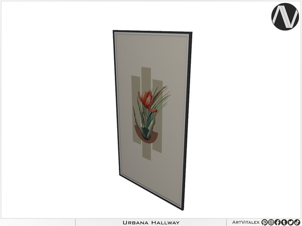 Sims 4 — Urbana Painting by ArtVitalex — Hallway Collection All rights reserved - Belong to 2024 ArtVitalex@TSR - Custom