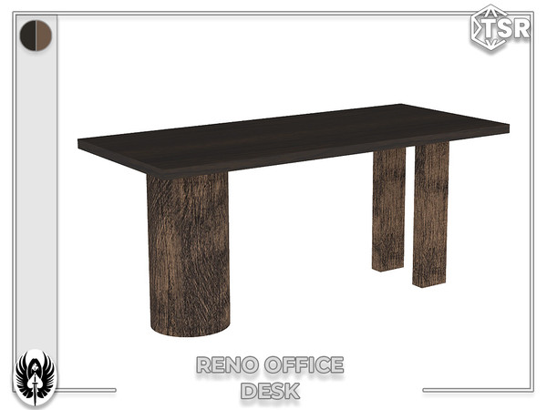 Sims 4 — Nemesis_im - Reno Office Desk by nemesis_im — Sets of furniture from Reno Office Set includes 7 items Desk