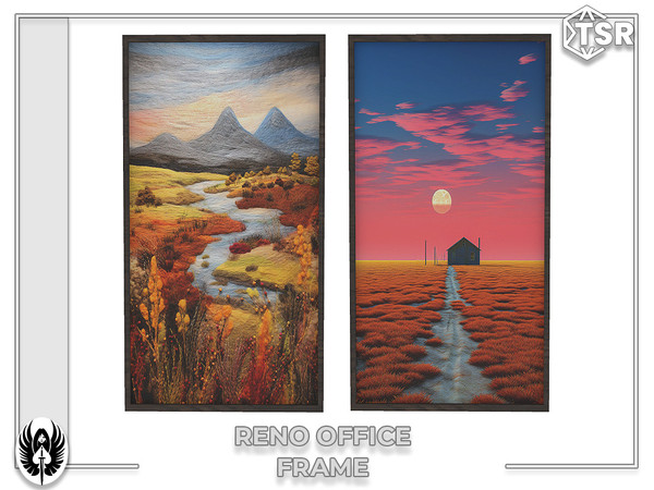 Sims 4 — Nemesis_im - Reno Office Frame by nemesis_im — Sets of furniture from Reno Office Set includes 7 items Desk