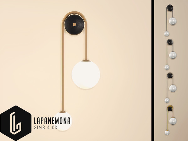 Sims 4 — Double metal lamp - Moody hallway by Lapanemona — Your entryway is the introduction to your home so it should be