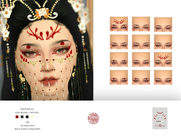 Sims 4 — [ALFGray] Tattoo 01-4.package by alfgray — Tattoo 01