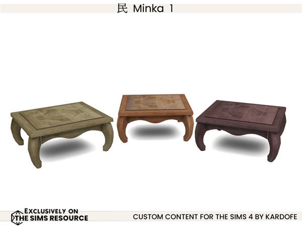 Sims 4 — kardofe_Minka_Coffee table by kardofe — A room that is a free interpretation of an old Japanese Mirka (house),