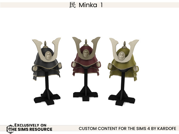 Sims 4 — kardofe_Minka_Samurai helmet by kardofe — A room that is a free interpretation of an old Japanese Mirka (house),