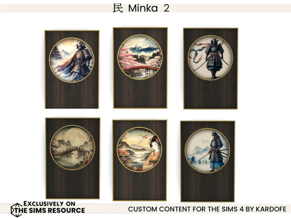 Sims 4 — kardofe_Minka_Decorative panel by kardofe — Second part of this room, which is a free interpretation of an old