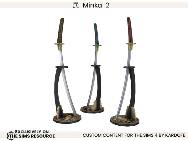 Sims 4 — kardofe_Minka_Katana  vertical by kardofe — Second part of this room, which is a free interpretation of an old